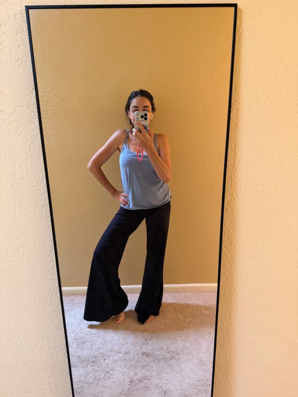 Oysho Wide Leg Black Women's leggins